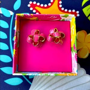 Lilly Pulitzer Pink Pierced Earrings
